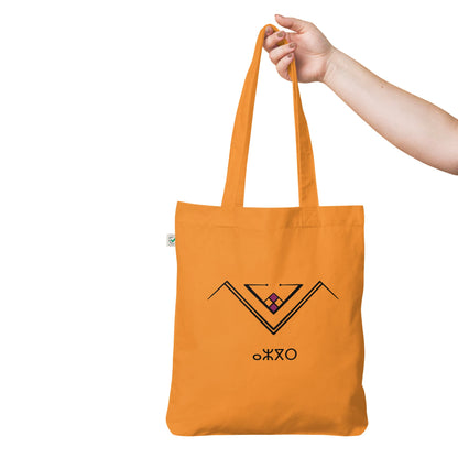 Berber Symbol, Taureau, ⴰⵣⴳⵔ, Organic Fashion Tote Bag
